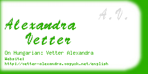 alexandra vetter business card